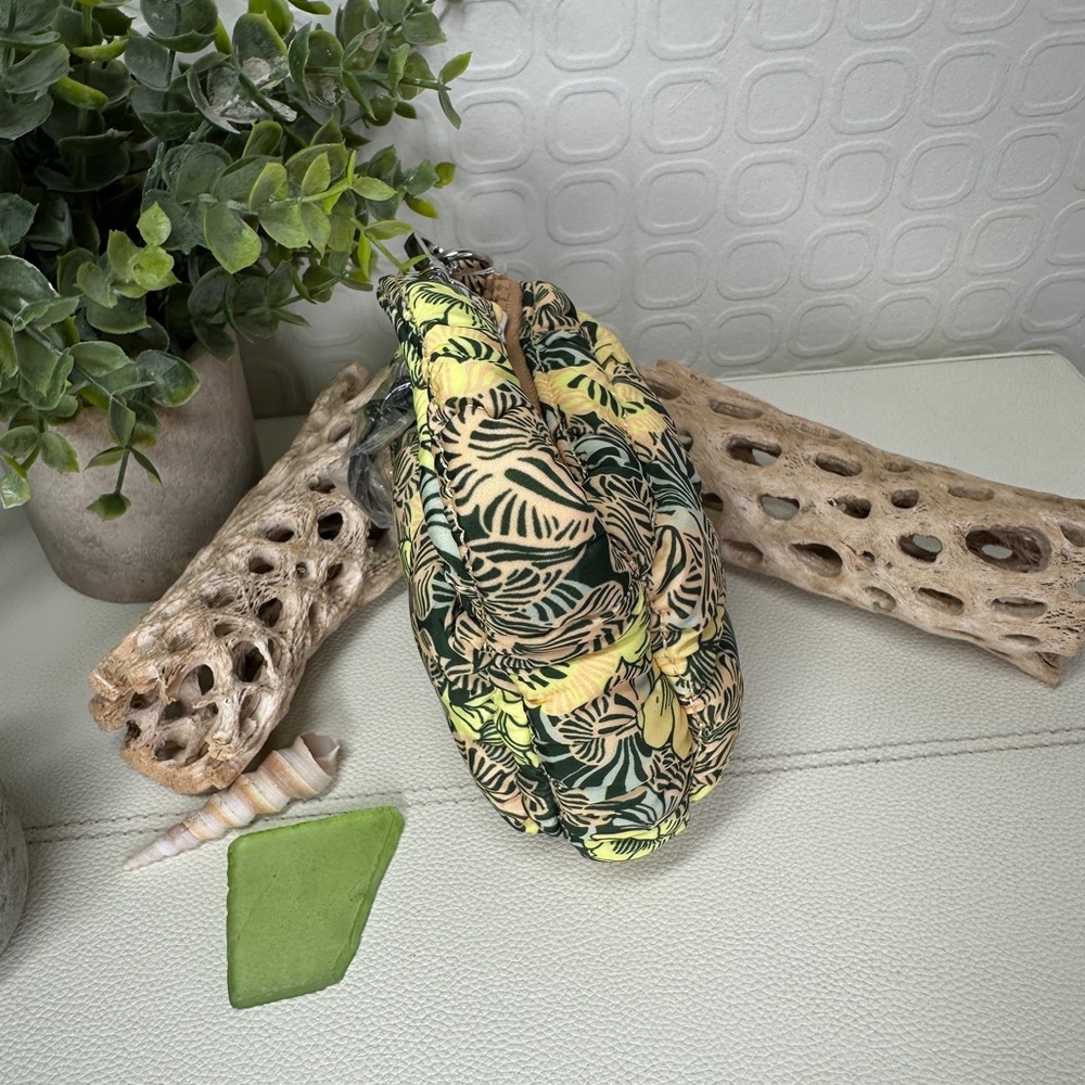 Free People Printed Micro Pouch Dense Floral Yellow - Picture 5 of 8